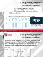 Kronig Penney Model