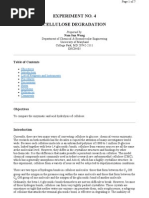 Experiment No. 4 Cellulose Degradation