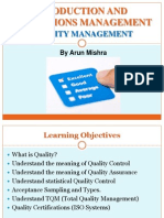 Quality Management: Production and Operations Management