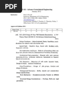 CE 411 - Advance Geotechnical Engineering: January 2012