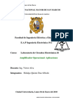 Informe Final N°07 Amplificador Operacional Aplicaciones