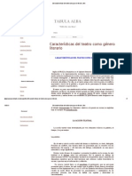 250 Caracteristicas Del Teatro Como Genero Literario - Item