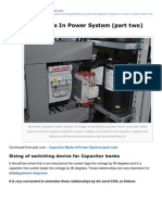 Capacitor Banks in Power System Part Two