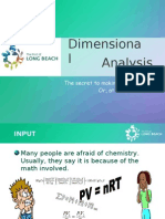 High School Science - Dimensional Analysis