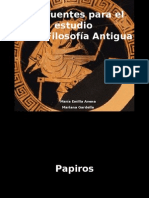 Historia de La Filosofía Antigua - Las Fuentes para El Estudio de La Filosofía Antigua