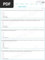 CAT Quant Test Paper 5