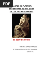 Obra Arte El Beso de Rodc3adn1