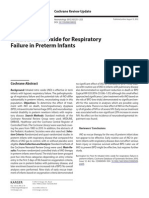 Inhaled Nitric Oxide For Respiratory Failure in Preterm Infants