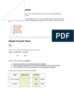 English Tense System-Present Tence