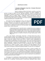 RESENHA DE LIVROS LÜCK, Heloísa. Ação Integrada: Administração, Supervisão e Orientação Educacional. 26a. Edição. Ed. Petrópolis, RJ: Vozes, 2008.