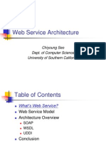 Web Service Architecture: Chiyoung Seo Dept. of Computer Science University of Southern California