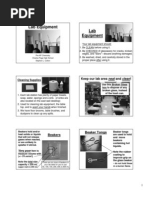 Laboratory Apparatuses and Safety