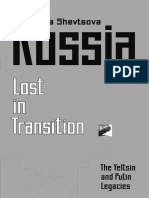 Russia-Lost Transition: The Yeltsin and Putin Legacies