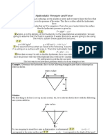 Hydrostatic Pressure and Force