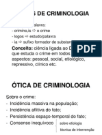 Nocoes de Criminologia Slide