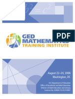 GED Mathematics Training Instit