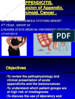 Acute Appendicitis and Its Carcinoma