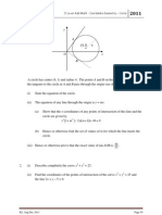 O Level Add Math: Coordinate Geometry - Circle