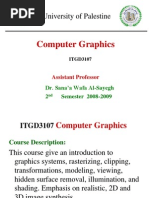 University of Palestine: Computer Graphics