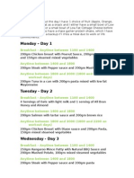 Weekly Meal Plan For Bulking