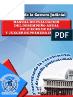 Manual de Evaluacion Del Desempeno Anual de Jueces de Paz y Jueces de Primera Instancia PDF