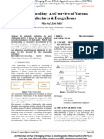 Video Transcoding: An Overview of Various Architectures & Design Issues