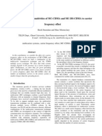 Comparison of The Sensitivities of MC-CDMA and MC-DS-CDMA To Carrier Frequency Offset