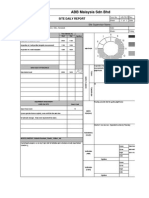 Site Daily Report Scheme Sample