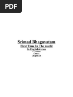 Srimad Bhagavatam Canto 1 English Verses CH 18 Srimad Bhagavatam First Time in The World in EnglishVerses