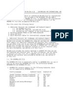 Supplemental Information On MS-DOS 6.22 - Customizing For International Use (COUNTRY