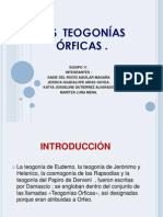 Las Teogonías Órficas