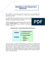 Diseño y Desarrollo de Productos y Servicios