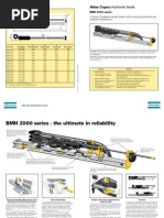 Atlas Copco Hydraulic Feeds: BMH 2000 Series Technical Data