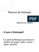 Resumo de Histologia