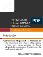 Técnicas de Relacionamento Interpessoal