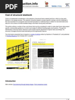 Cost of Structural Steelwork