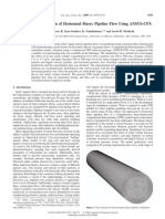 Hydrodynamic Simulation of Horizontal Slurry Pipeline Flow Using ANSYS-CFX