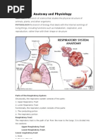 Anatomy and Physiology: PHYSIOLOGY-the Branch of Biology That Deals With The Internal Workings of