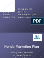 Sample Marketing Plan Honda