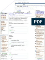 Agriculture - Class 8 Social Science MCQs (Free Practice Test) - CBSE Notes 2011-2012