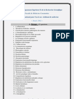 Programme de Résidanat de Médecine Constantine 2013