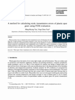 A Method For Calculating Static Transmission Errors of Plastic Spur Gears Using FEM Evaluation