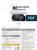 ZUIKO 90mm F2 Papercraft Manual