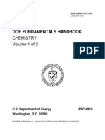 (Ebook Guide) - Doe - Fundamentals Handbook - Chemistry Volume 1 of 2