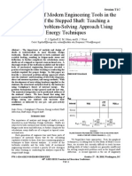 Application of Modern Engineering Tools in The Analysis of The Stepped Shaft: Teaching A Structured Problem-Solving Approach Using Energy Techniques