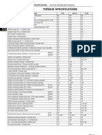 Torque Specifications: Service Specifications - 2Az-Fxe Engine Mechanical