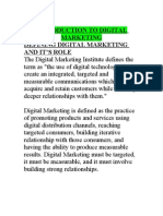 Notes On Digital Marketing