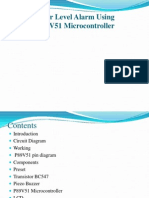 Water Level Alarm Using P89V51 Microcontroller