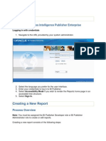 Logging In: Accessing Business Intelligence Publisher Enterprise