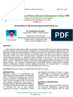 5.development of Meloxicam Sodium Transdermal Gel